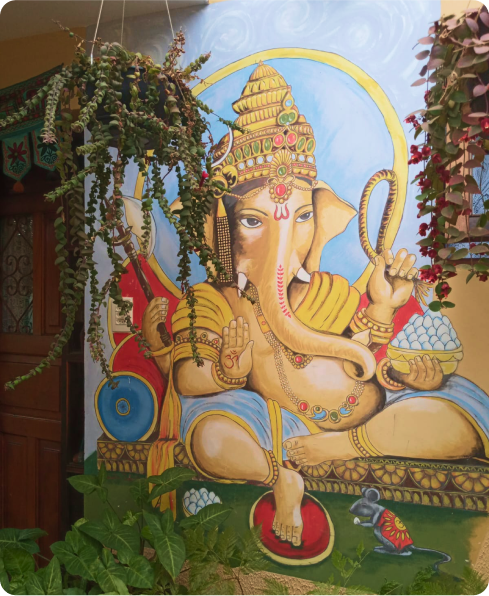 Espaço Santosha - Pintura Elefante